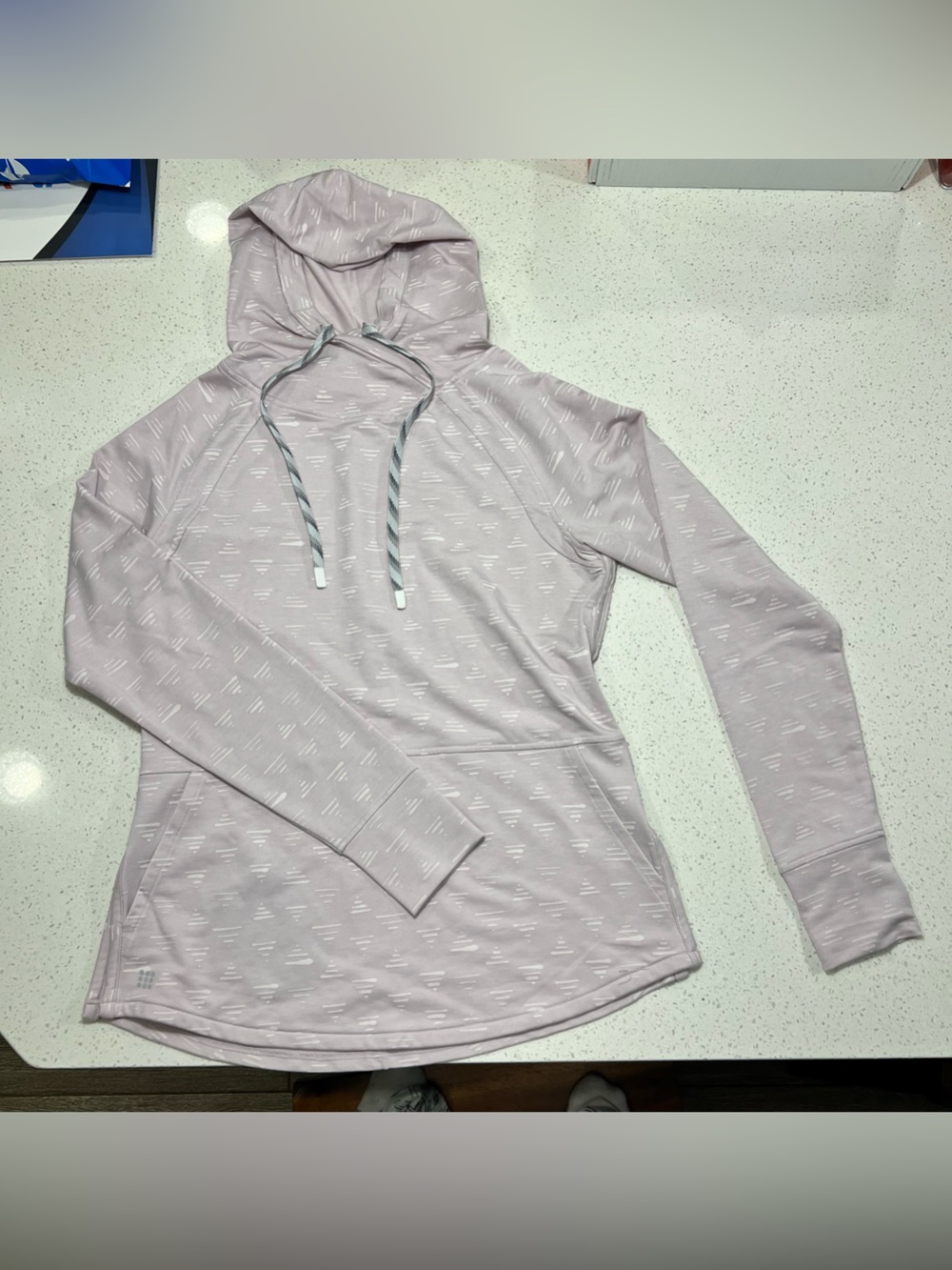 Title nine Lavender Pink Patterned Pullover Hoodie